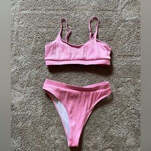 SHEIN Pink Cheeky Bikini